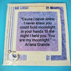 Handmade Inspirational Quotes with Charm! Nursing Home Crafts! Moonlight